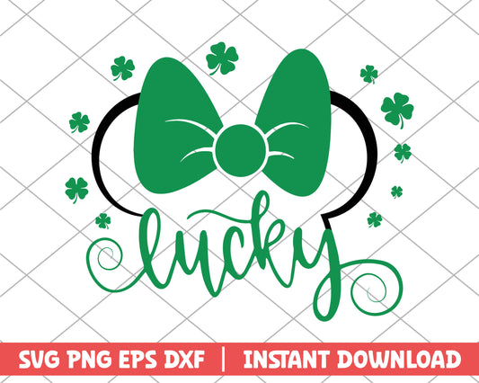 Minnie lucky girl disney svg