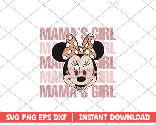 Minnie mama's girl mothers day svg