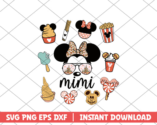 Minnie mimi food mothers day svg 