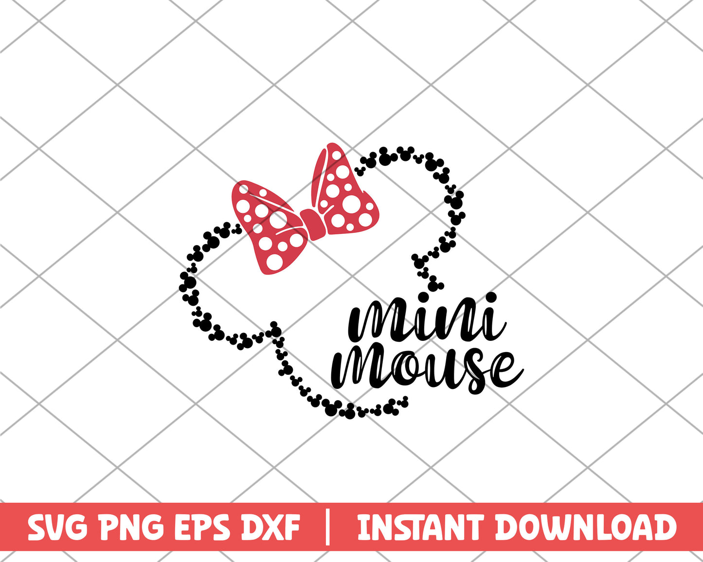 Minnie mini mouse mothers day svg