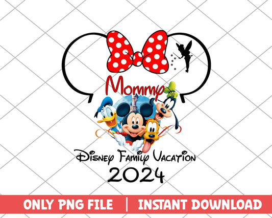 Minnie mommy disney family vacation png