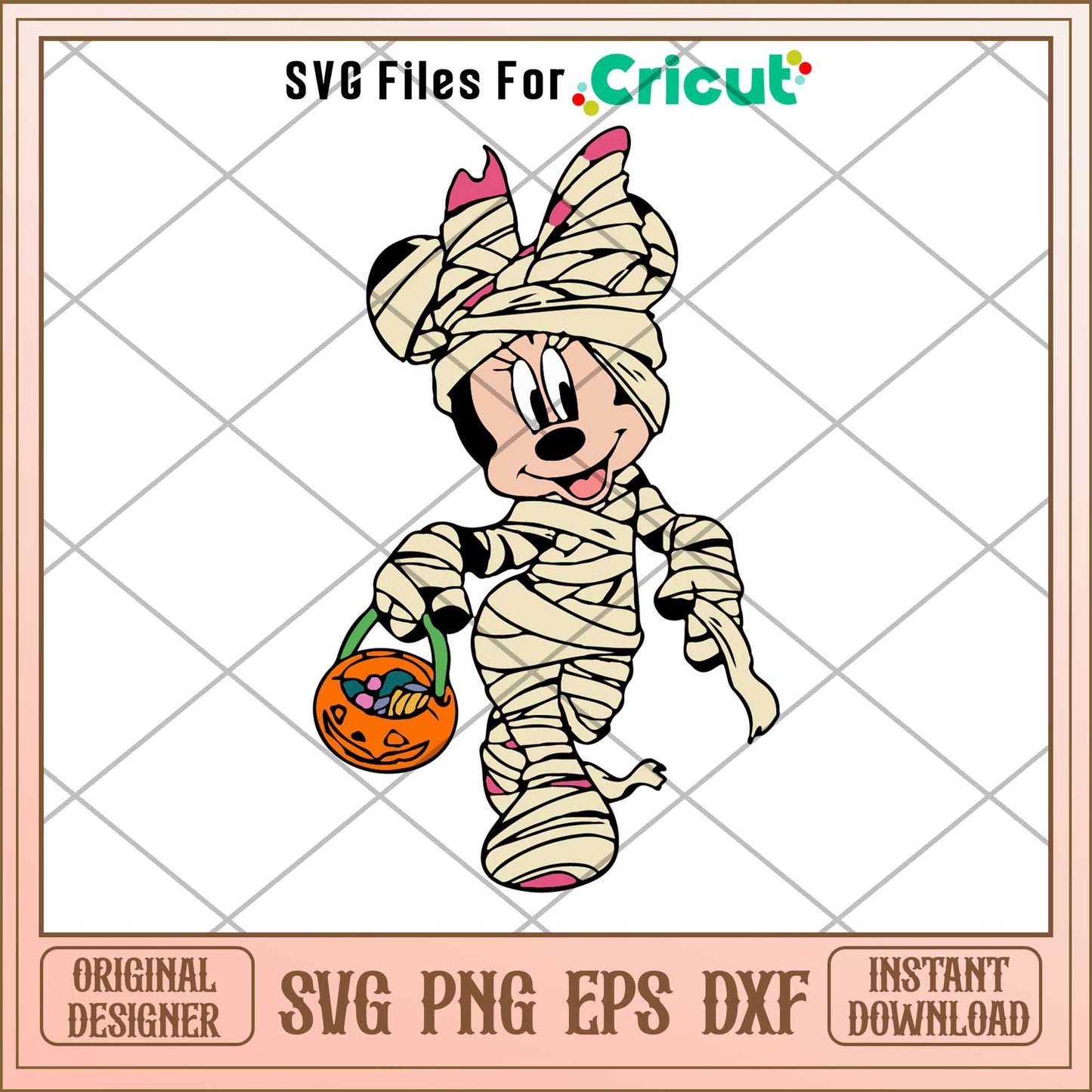 Minnie mouse Mummy svg, Disney characters svg, Digital Download