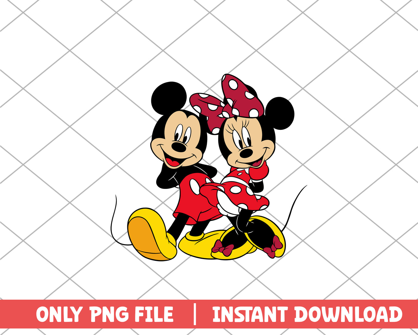 Minnie mouse and Mickey mouse disney png