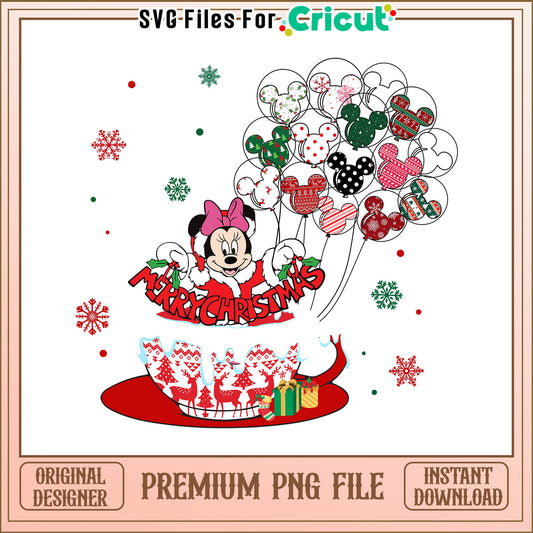 Minnie mouse cup balloon christmas png, minnie mouse cup​ png