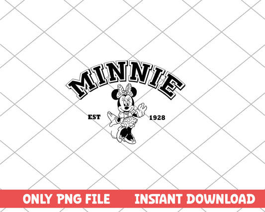 Minnie mouse est1928 disney png