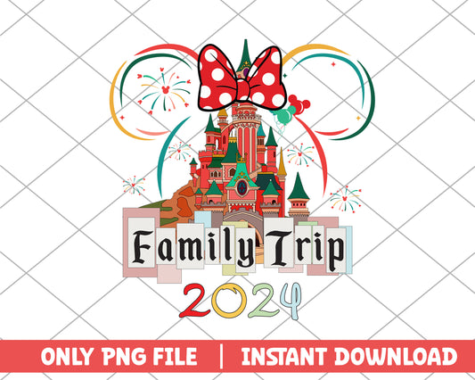 Minnie mouse family trip disney png