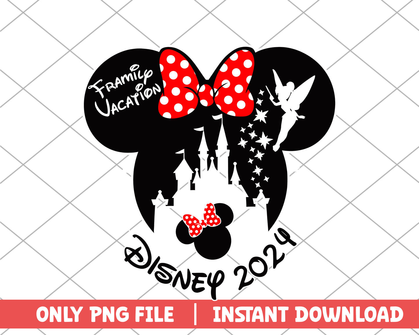 Minnie mouse family vacation disney png