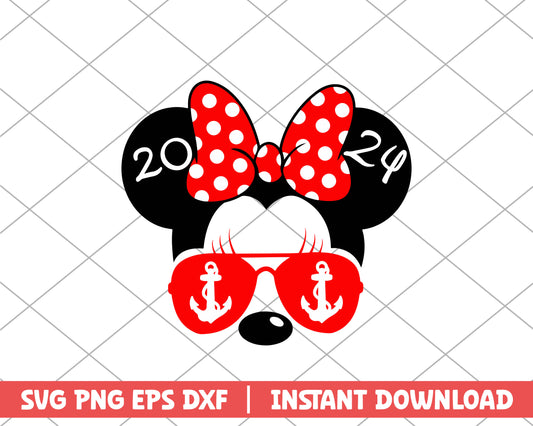 Minnie mouse glasses disney svg