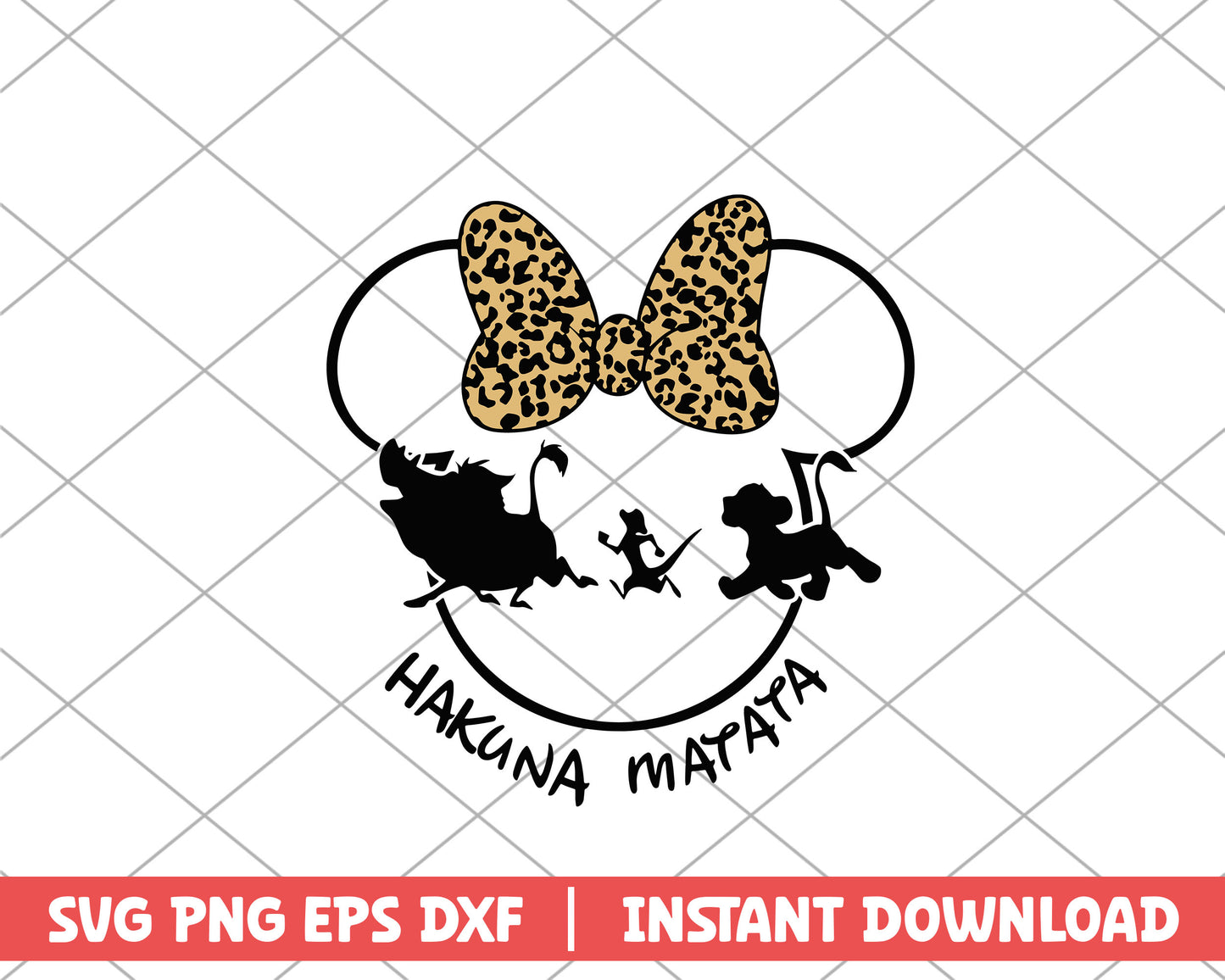 Minnie mouse hakuna matata disney svg