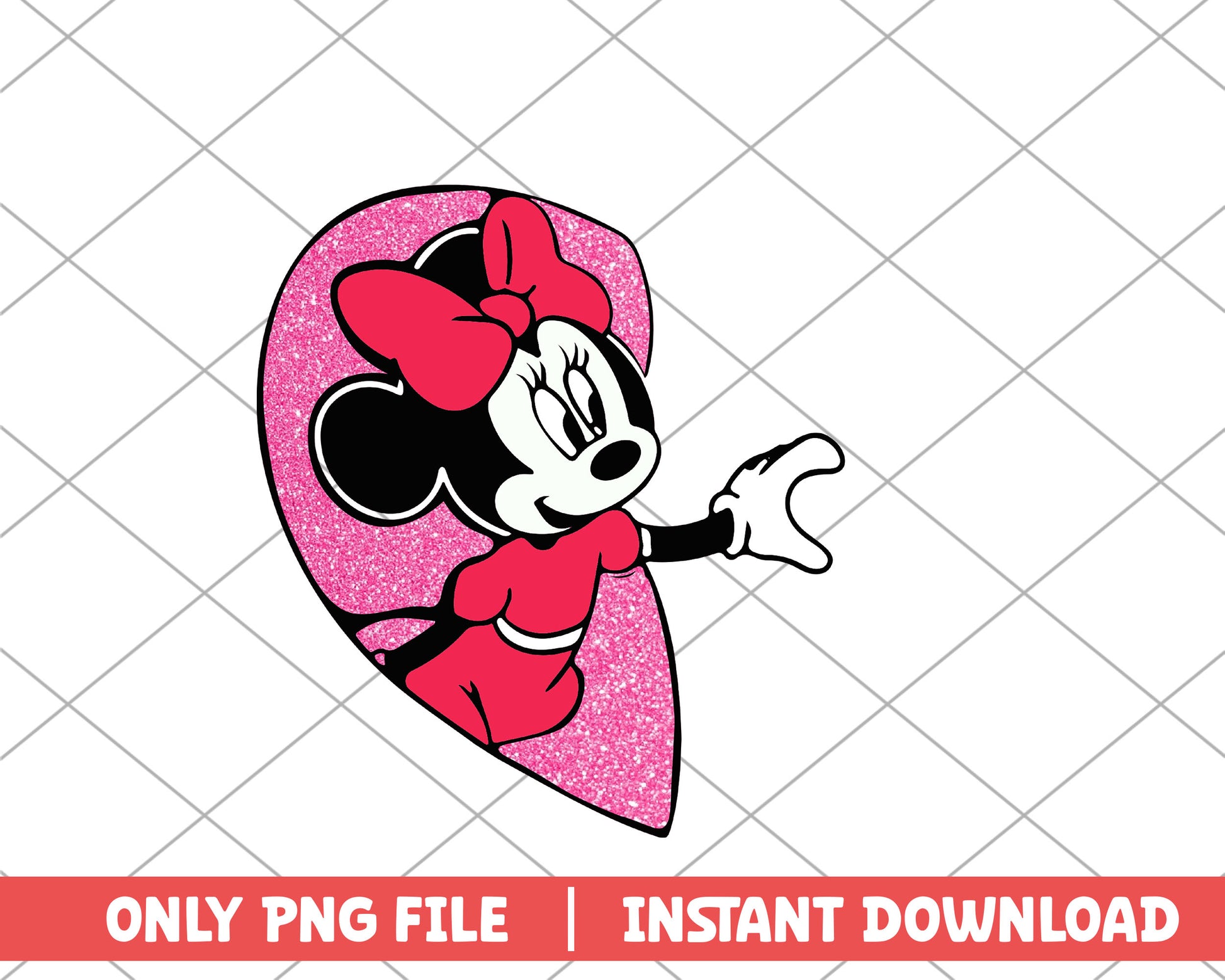 vMinnie mouse half heart disney png 