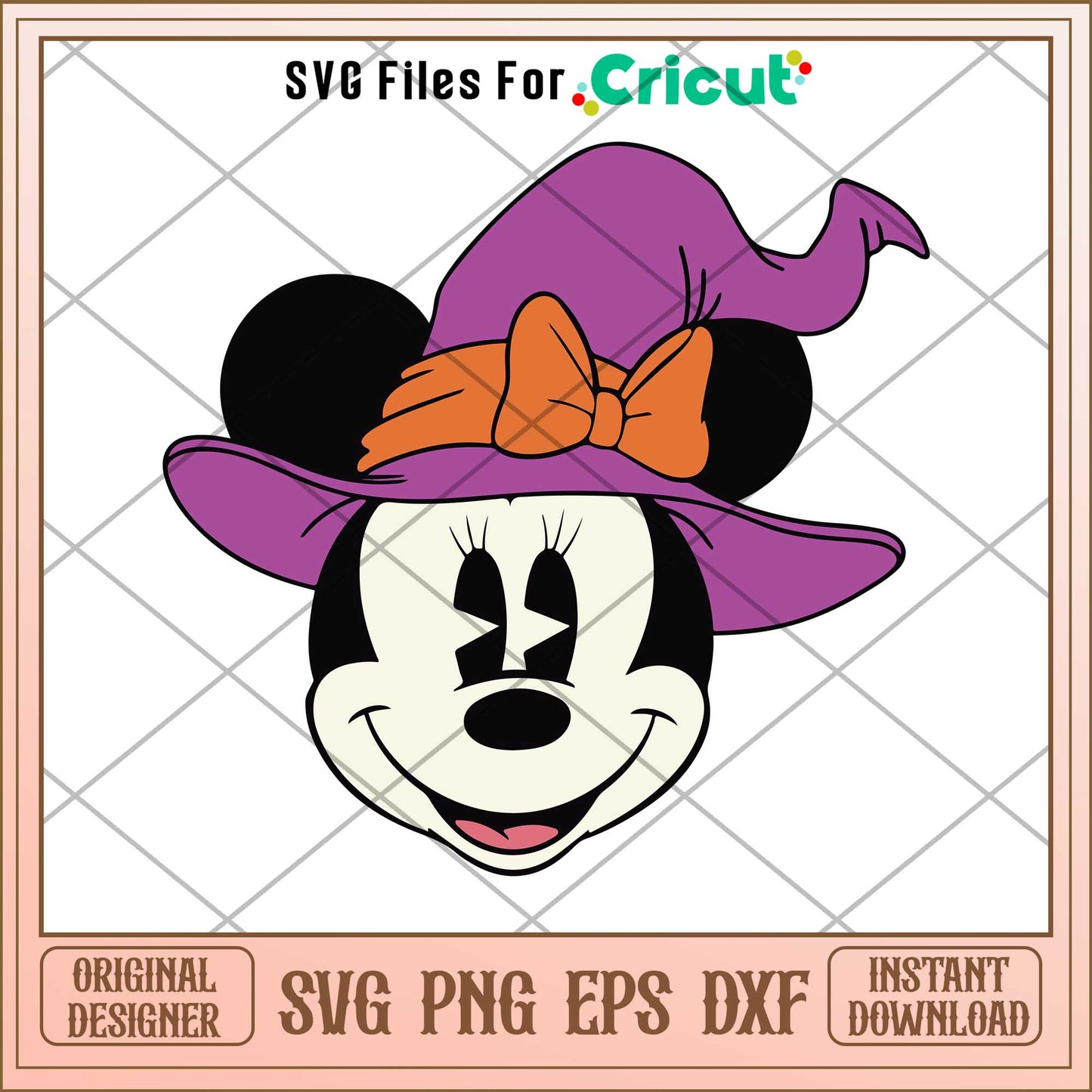 Minnie mouse head svg, Disney characters svg, Digital Download