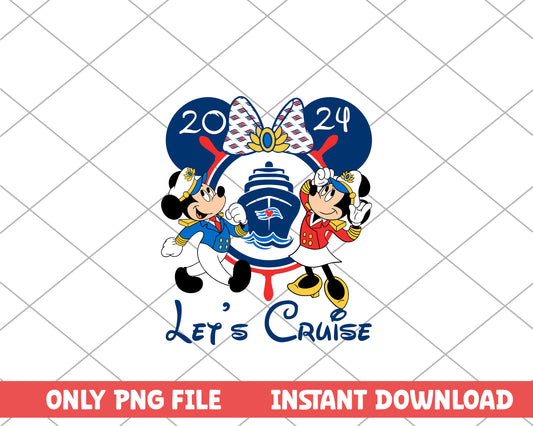 Minnie mouse let's cruise disney png 