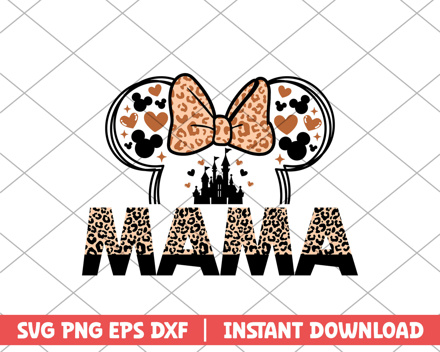 Minnie mouse mama mothers day svg