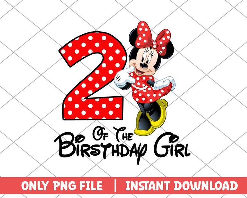 Minnie mouse of the birthday girl two png