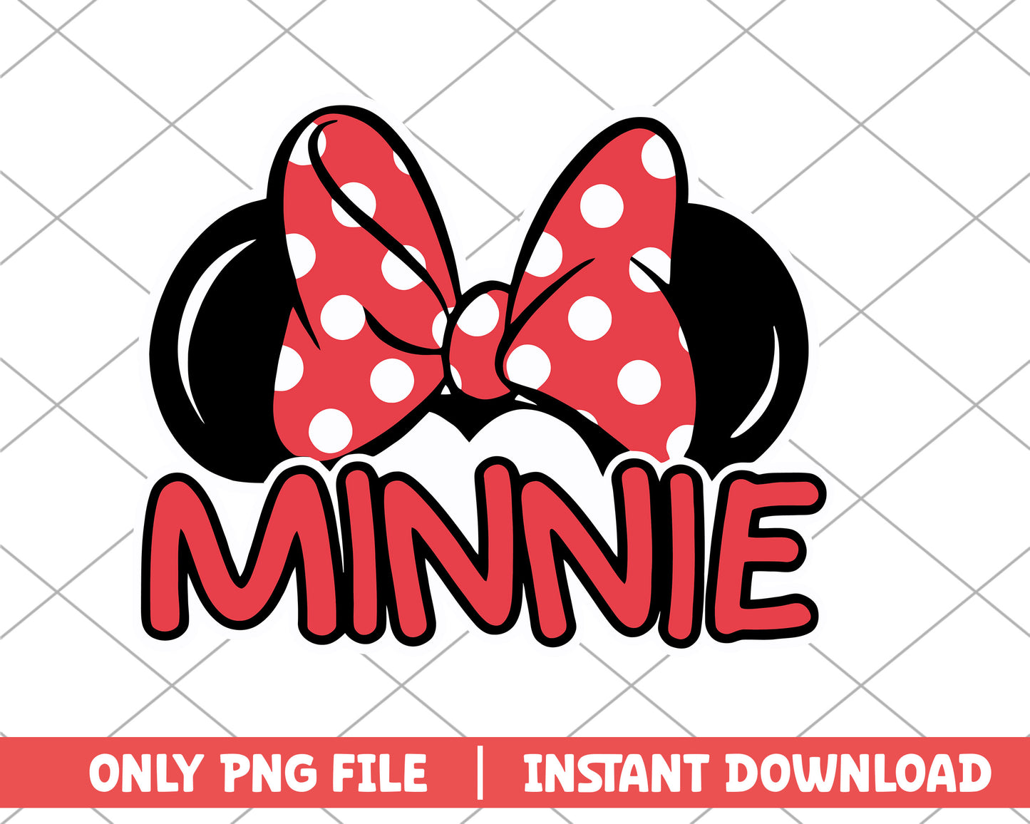 Minnie mouse red disney png