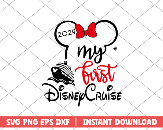 Minnie my first disney cruise disney svg