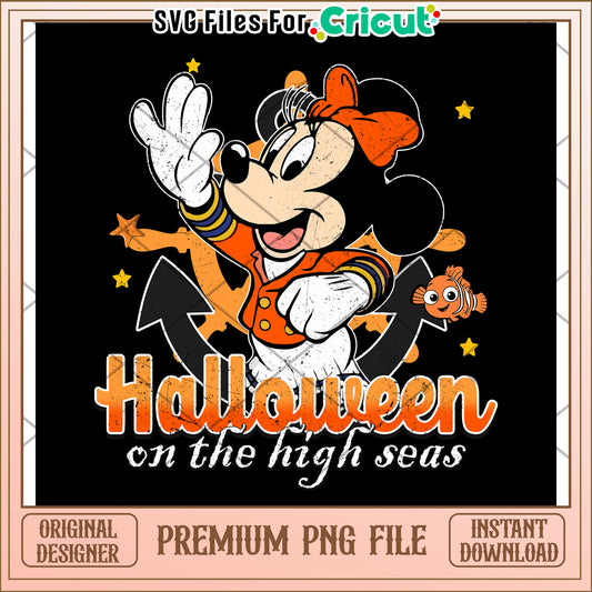 Minnie on the hight street png, hallow​​ png, halloween wallpaper​ png