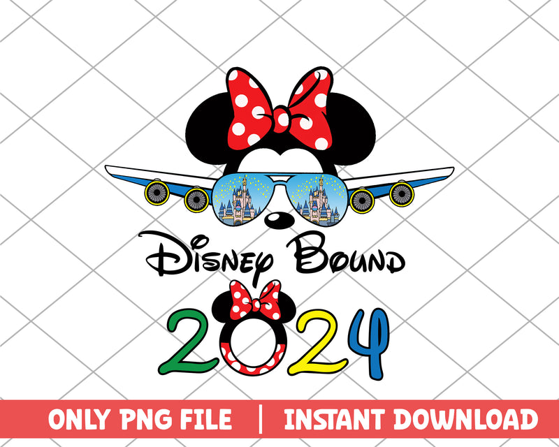 Minnie plane disney bound 2024 png