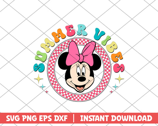 Minnie summer vibes disney svg