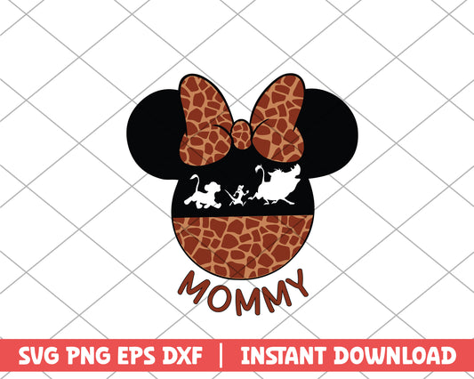 Minnie the lion king mommy disney svg