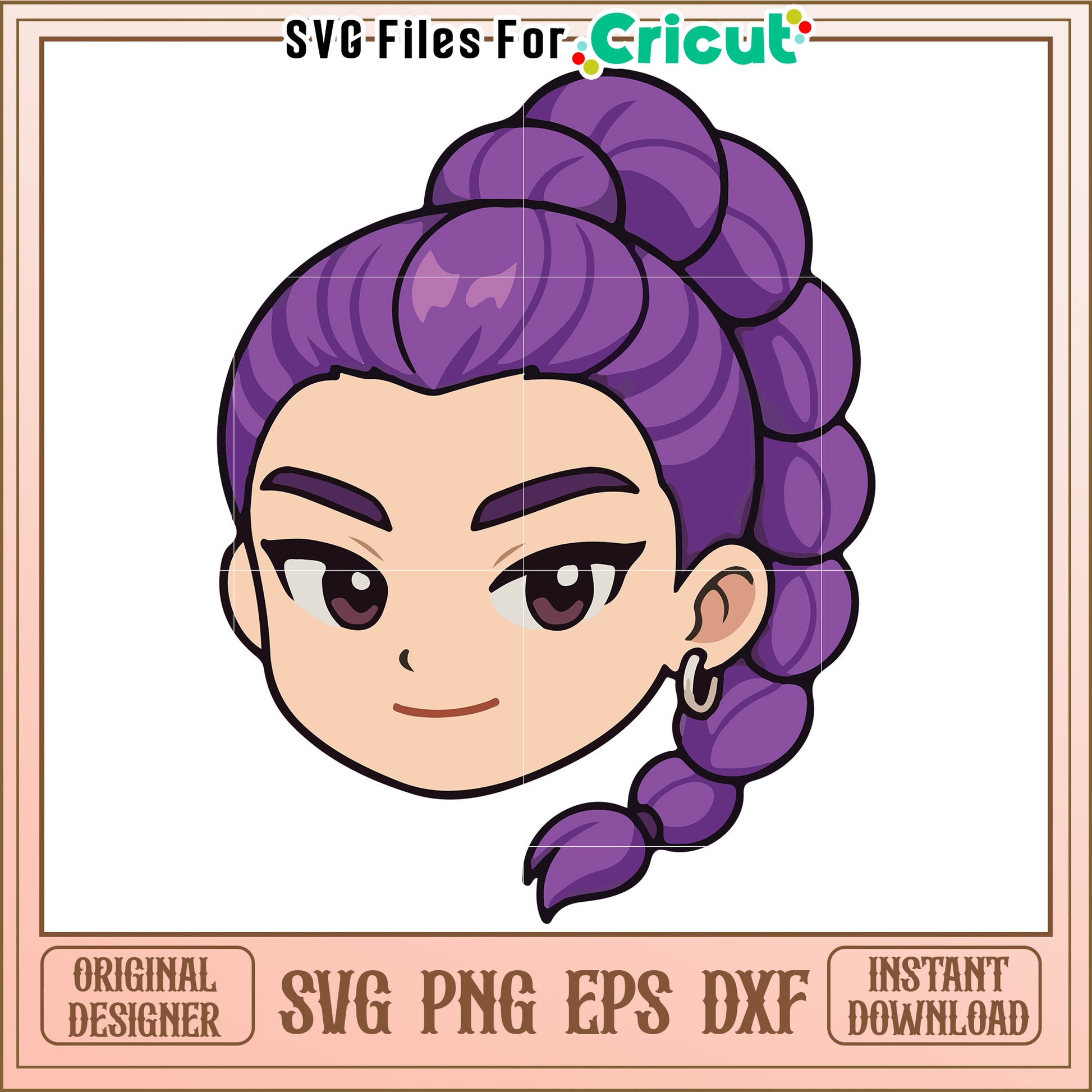 Mira head character svg, kpop cartoons svg, saja huntrix svg