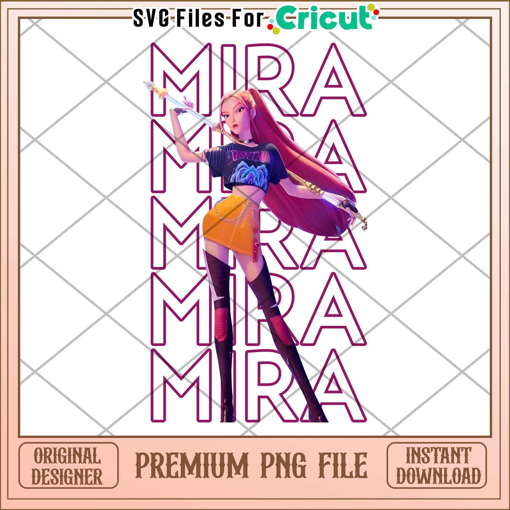 Mira huntrix png, saja boys fans png, huntrix characters png