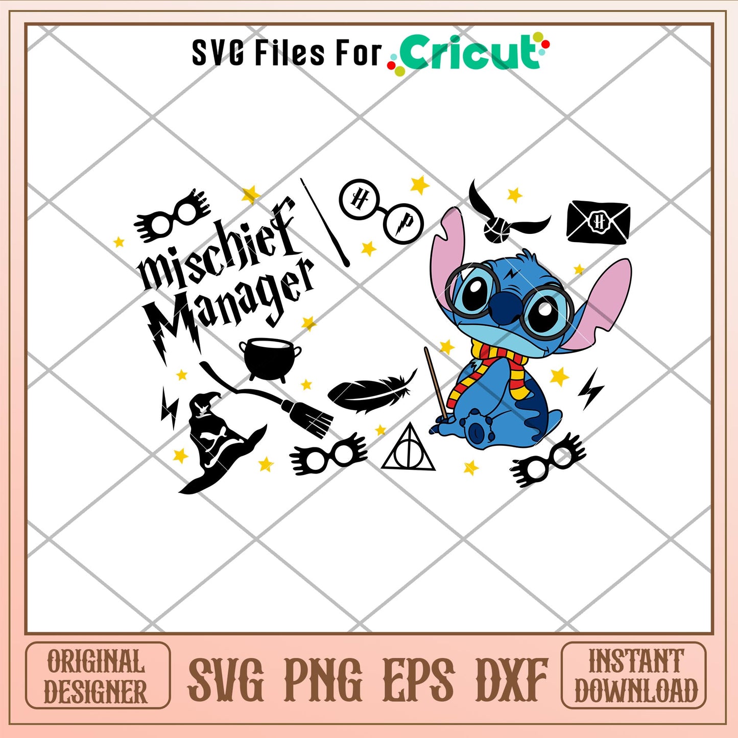 Mischief Manager Full Wrap, Mischief Manager Stitch Full Wrap Svg