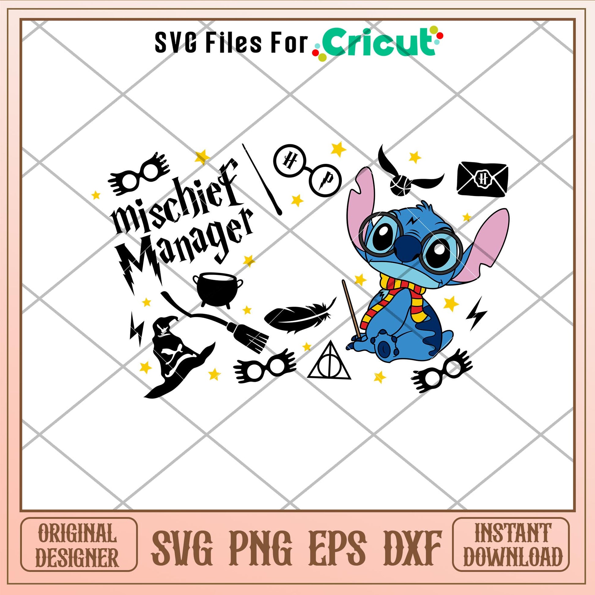 Mischief Manager Full Wrap, Mischief Manager Stitch Full Wrap Svg