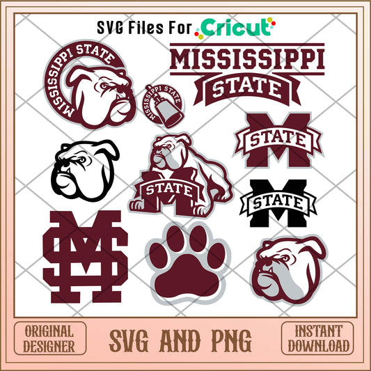 Mississippi State Bulldogs svg, Mississippi State Bulldogs svg bundle, NCAA svg