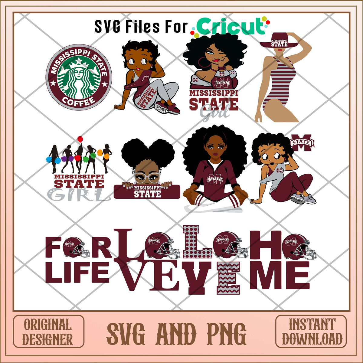 Mississippi State girl svg, Mississippi State svg bundle, NCAA svg