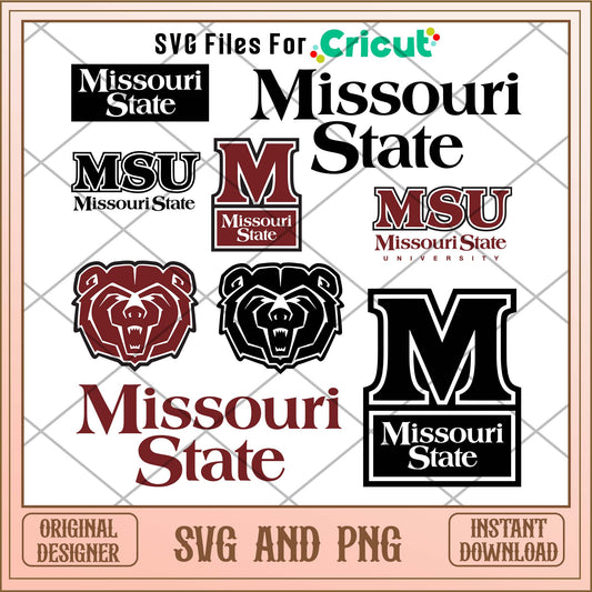 Missouri State Bears svg, Missouri State Bears svg bundle, NCAA svg