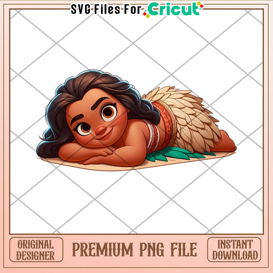 Moana Baby PNG Cricut File Instant Download