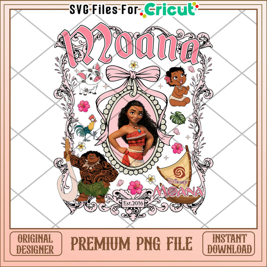 Moana Disney PNG file for creative projects, perfect for fans