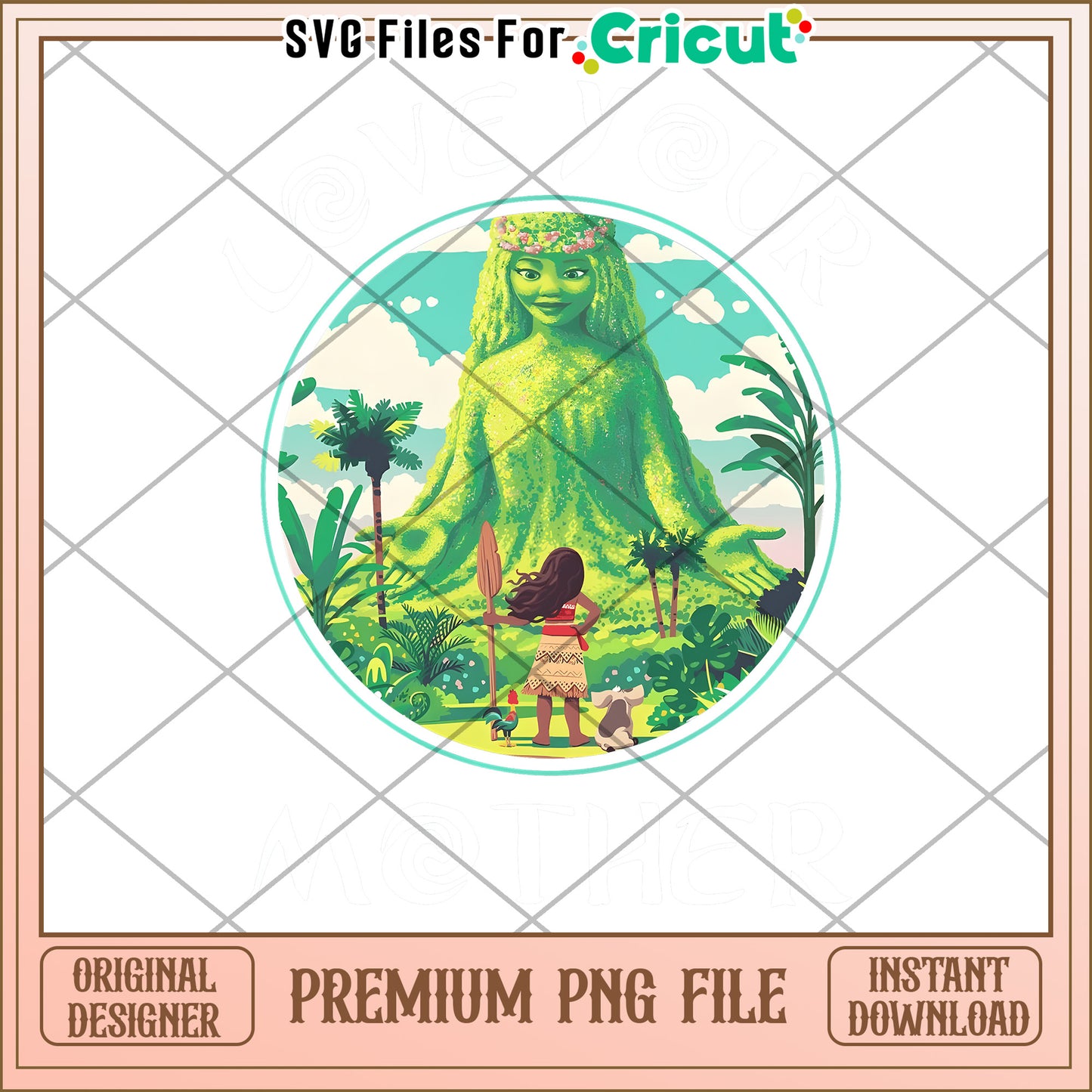 Moana PNG Cricut Design Instant Download