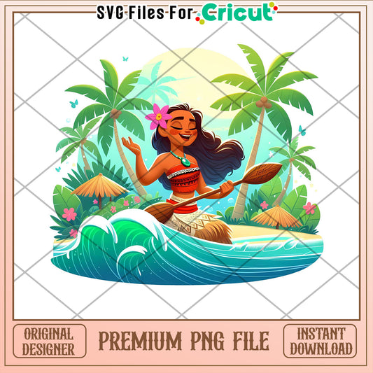 Moana PNG Cricut File Instant Download