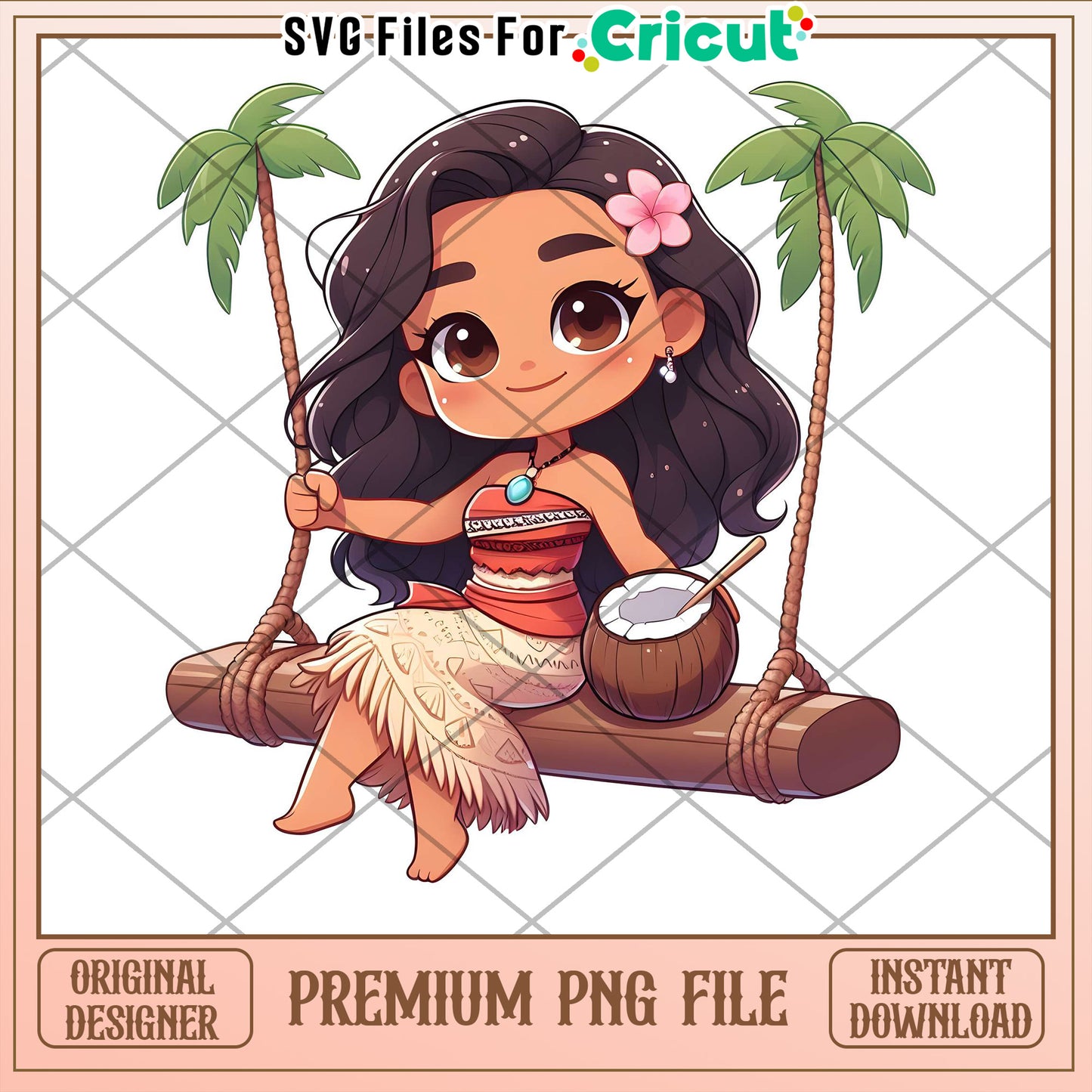 Moana PNG Cute Chibi Design Download