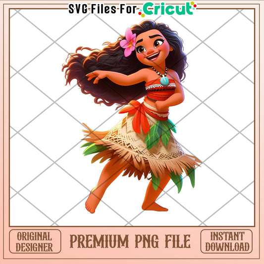 Moana PNG Image Cricut Download