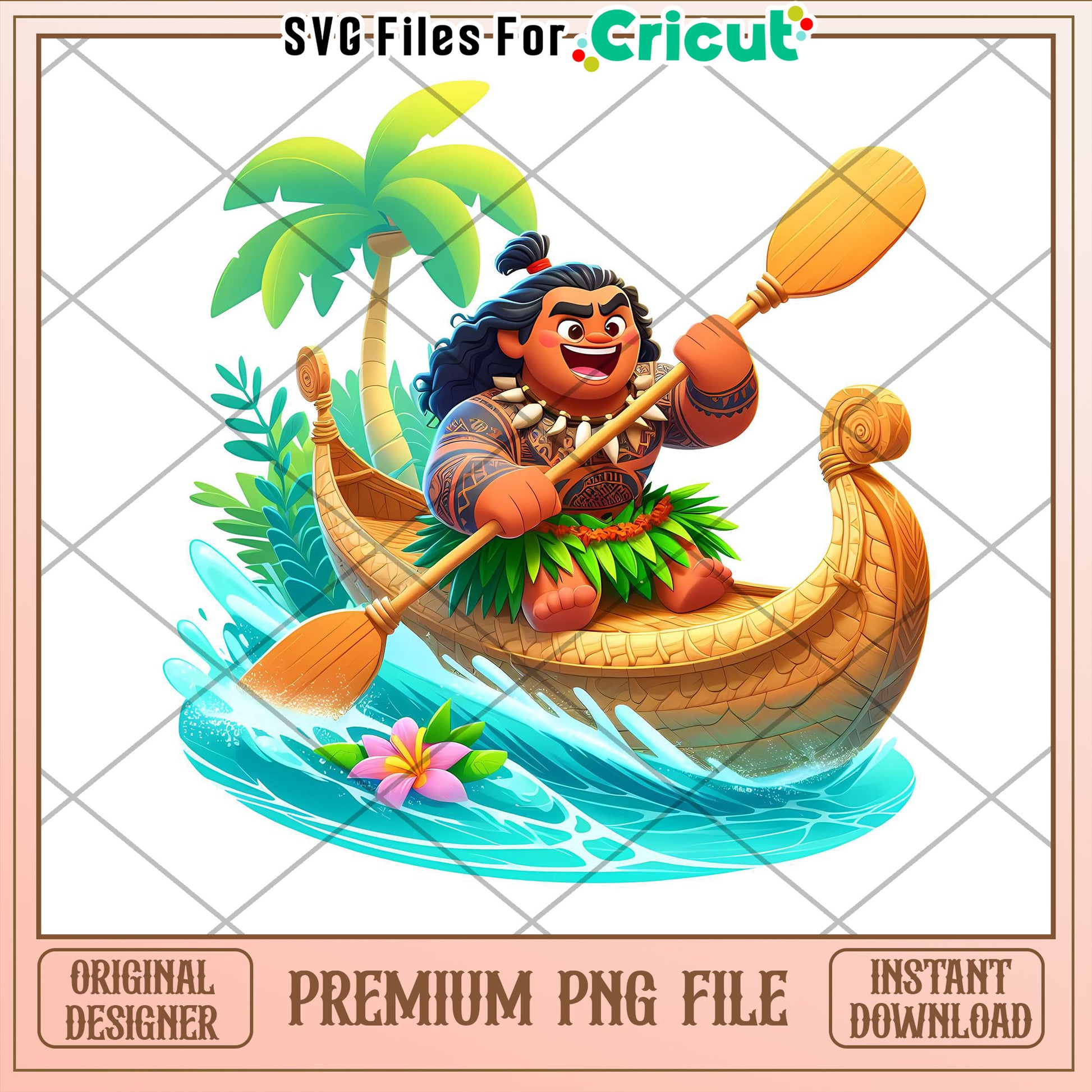 Moana PNG Premium Cricut File