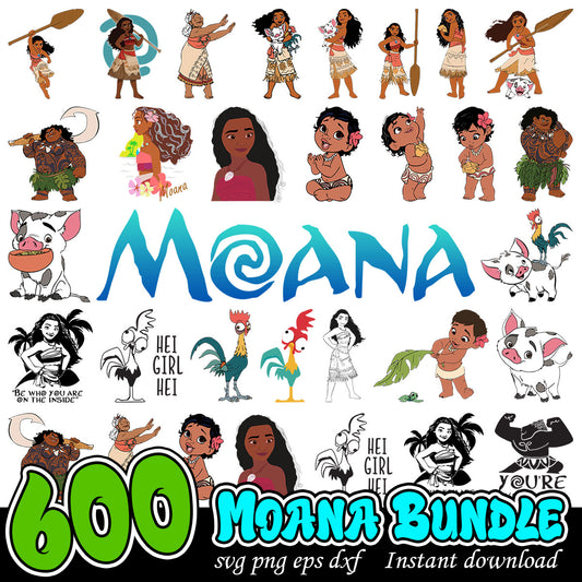 Moana princess Bundle svg , Disney Moana svg bundle