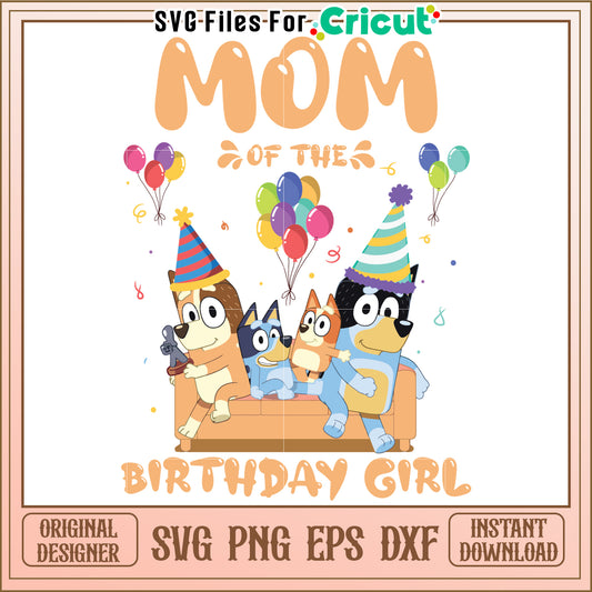 Mom Birthday SVG Design - Dogs