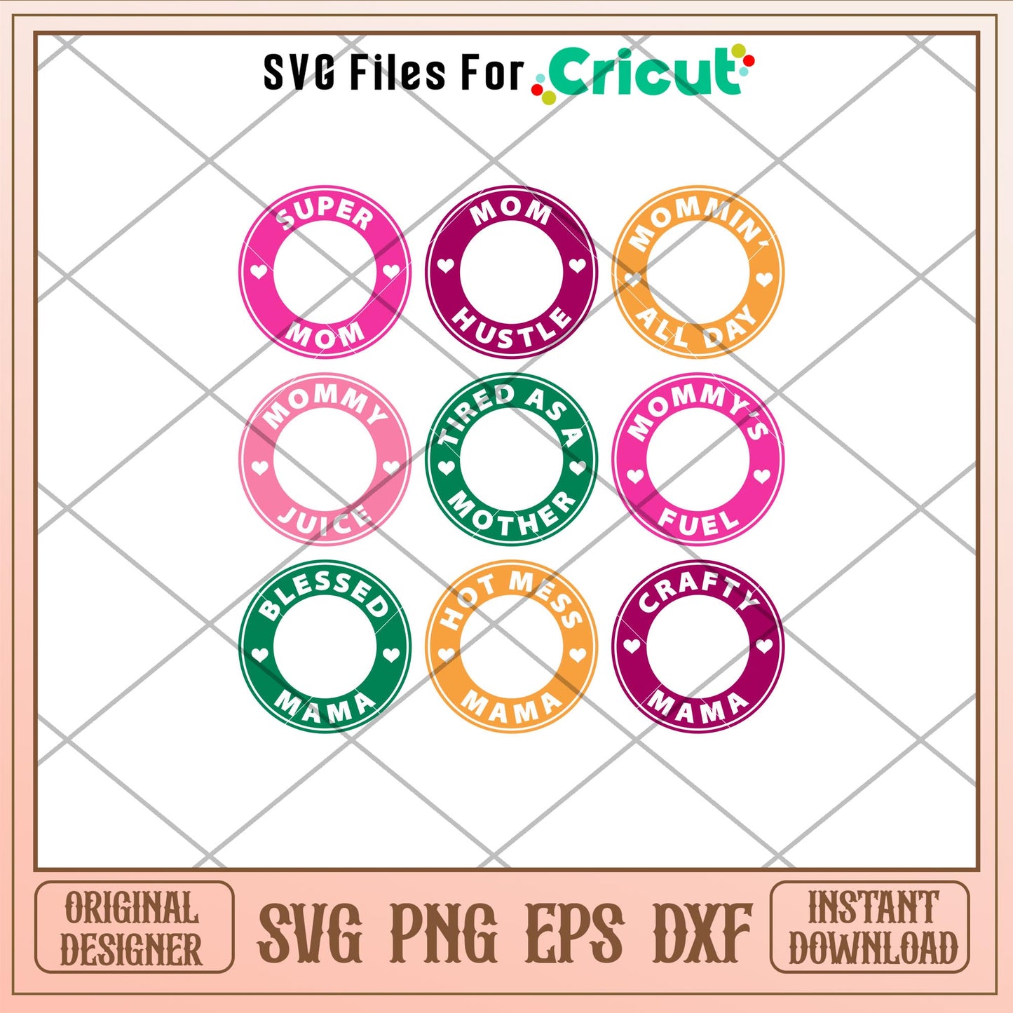 Mom Borders, Mom Borders Bundle Svg
