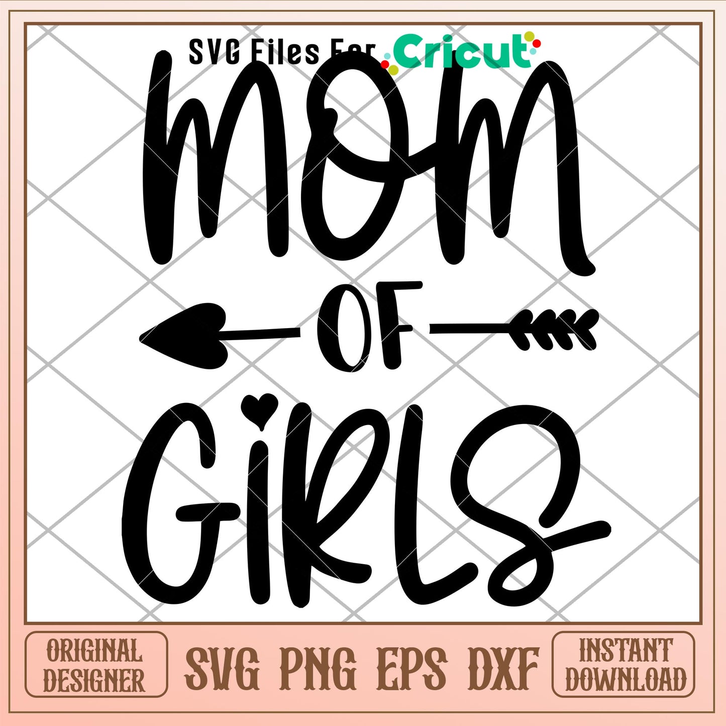 Mom Of Girls,Mom Of Girls Svg
