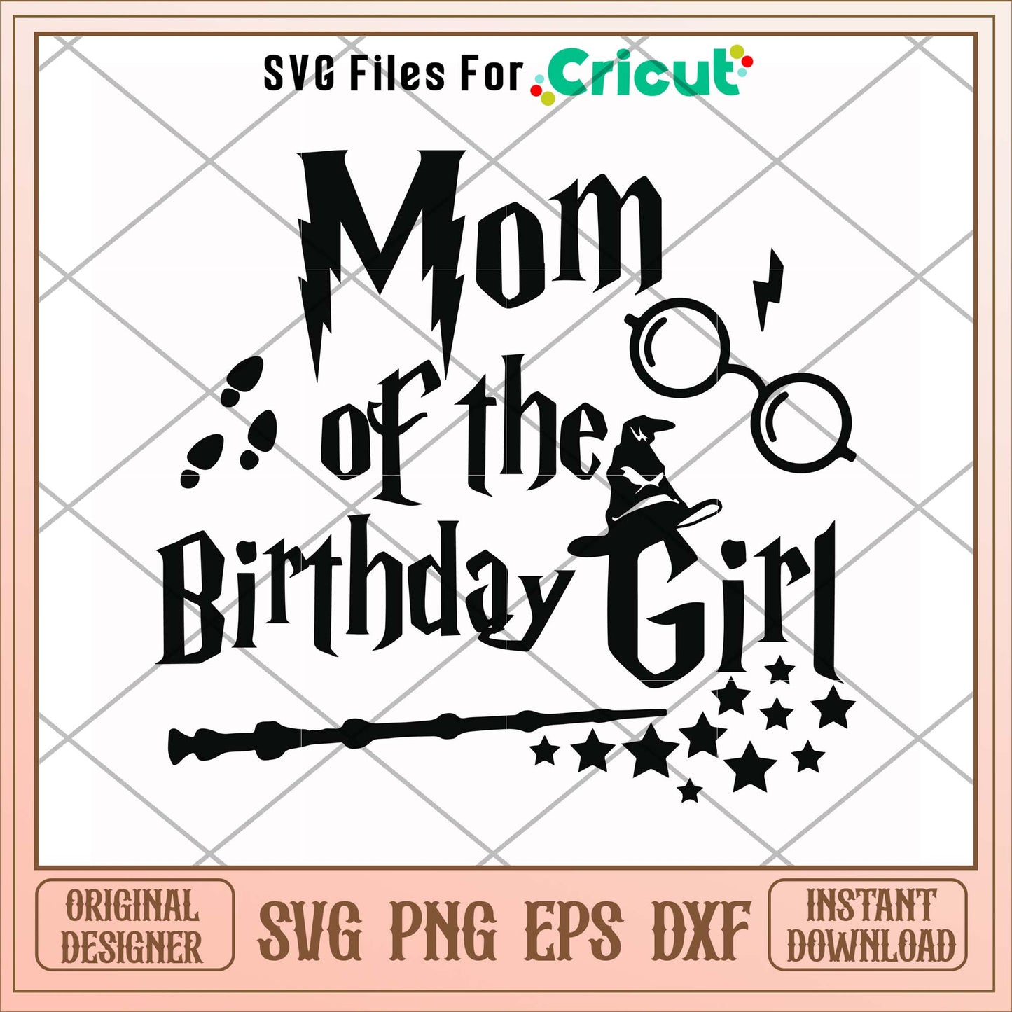 Mom of the birthday girl svg, birthday svg, funny svg