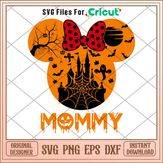 Mommy Minne mouse halloween svg, Disney characters svg, Digital Download