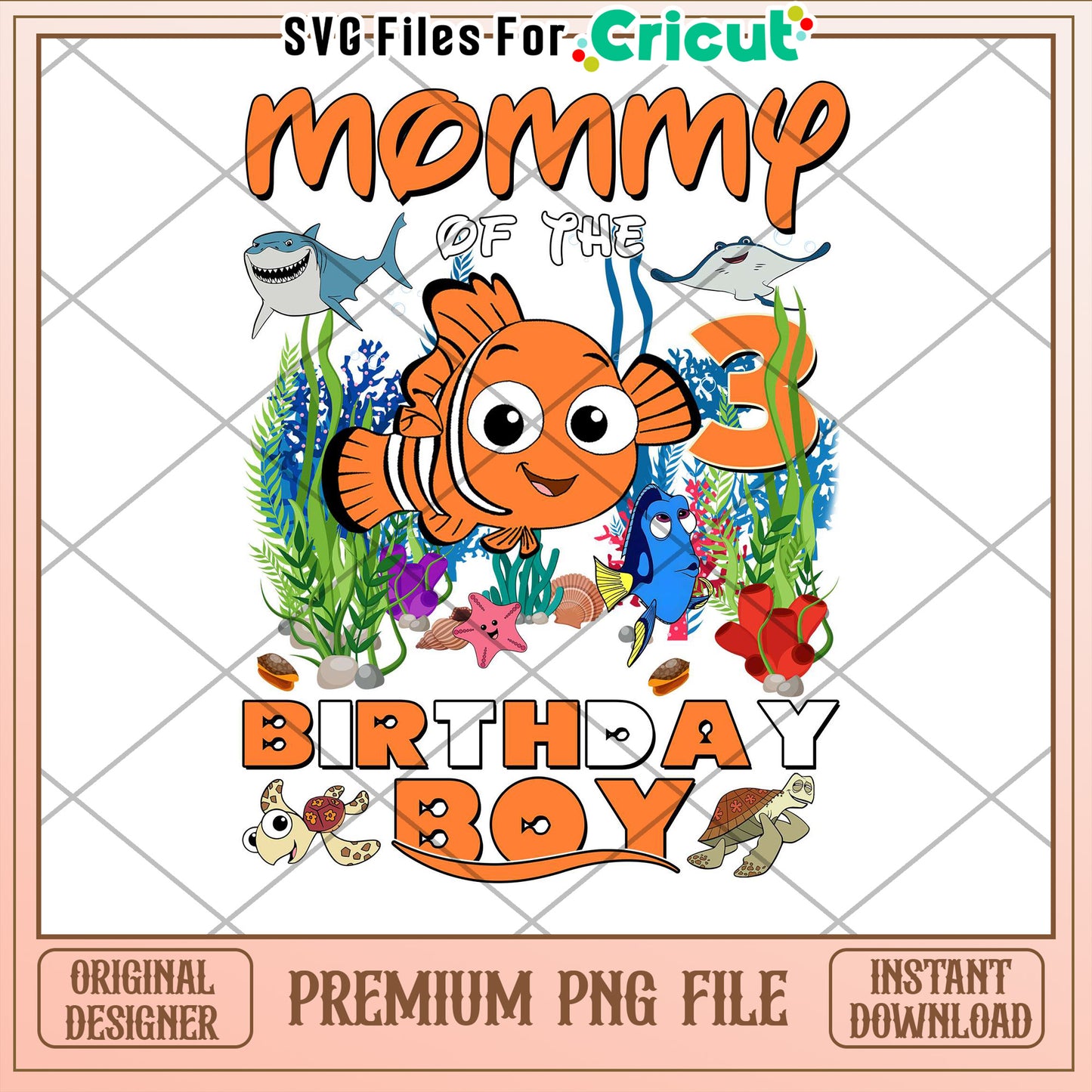 Mommy Of The 3 Year Old Birthday Boy PNG