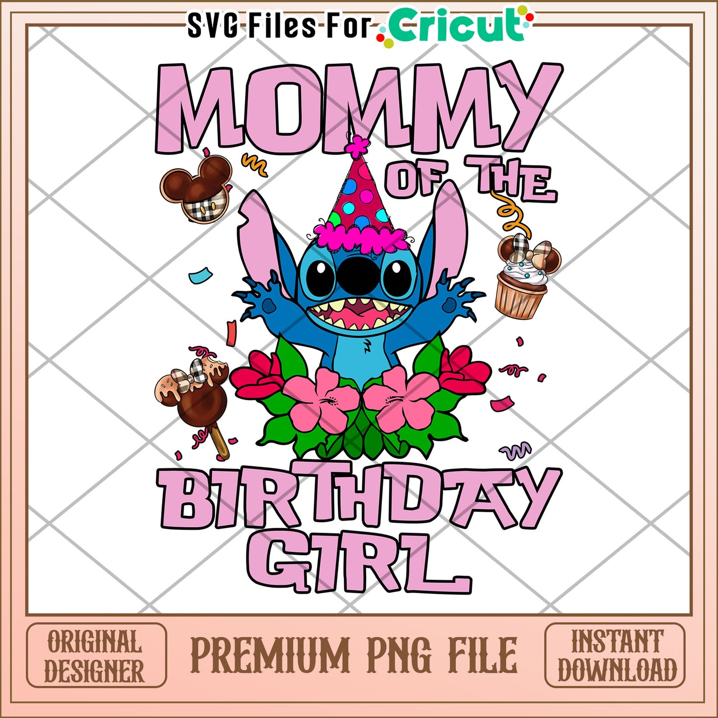 Mommy of the Birthday Girl PNG Fun Celebration Design