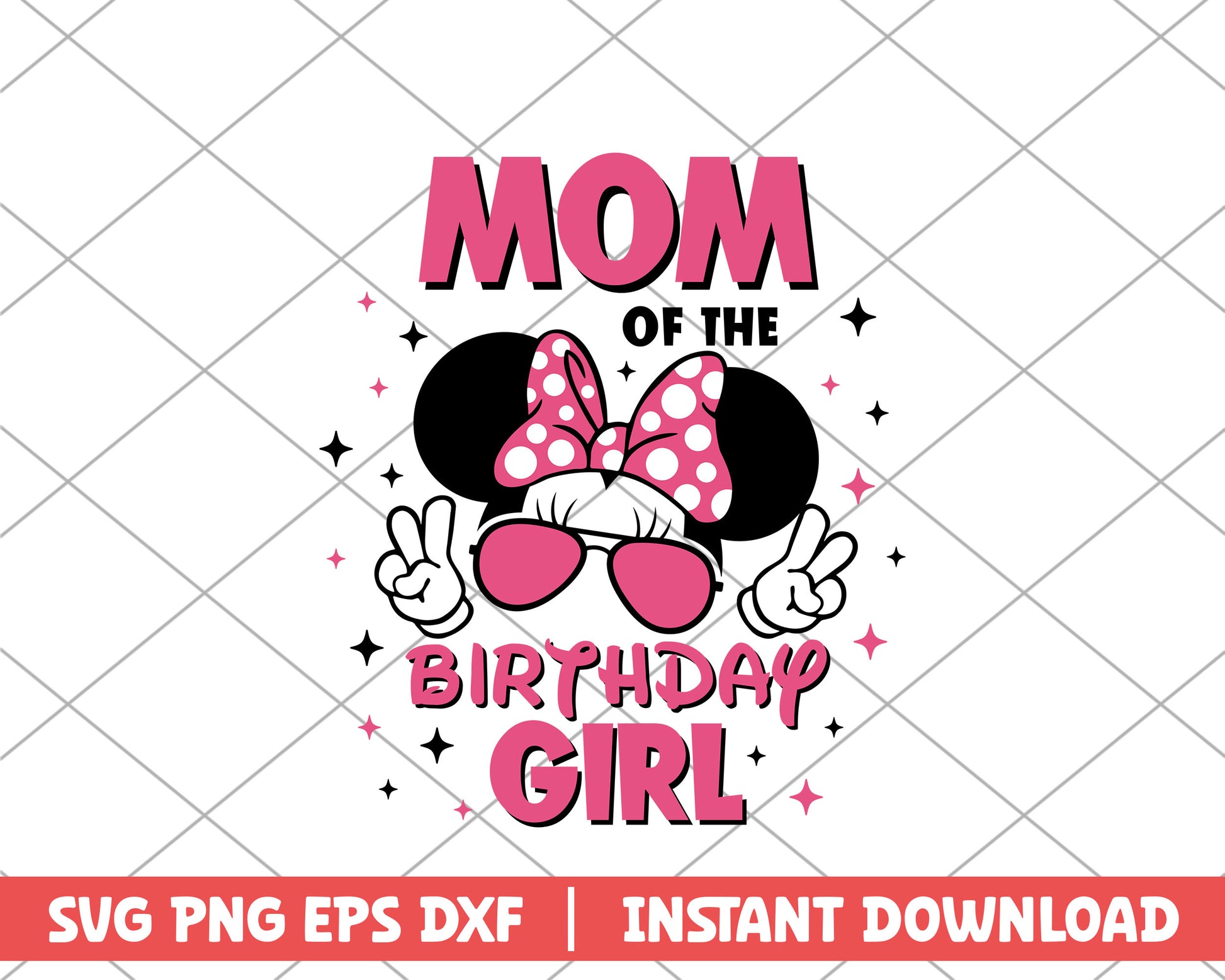 Mom of the birthday girl disney svg 