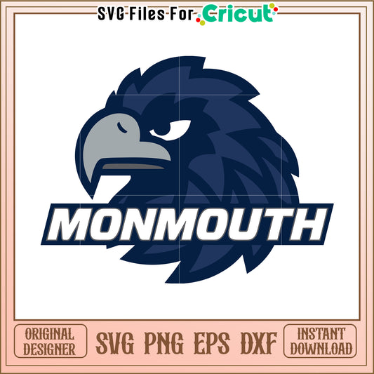 Monmouth Eagle Logo SVG Design for Cricut, Unique Digital Download for Crafting