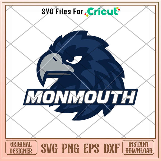 Monmouth Hawks Logo Svg, Monmouth Hawks Svg, NCAA Svg