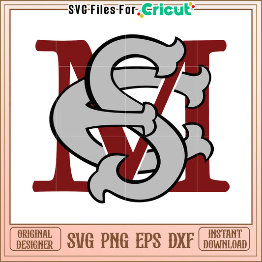 Monogram SVG Design for Cricut, Perfect for Personalized Projects